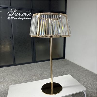 Centrais de sombra de cristal de ouro para centrais de casamento