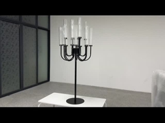 Novo belo candelabro preto de 20 braços