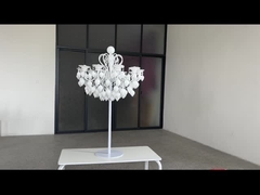 Novo design magnífico Decoração de casamento Lustreiro Branco Lustreiro Para Peças Centrais