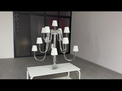 Novo candelarba de venda quente de cristal com porta-velas de sombra para centrais
