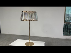 Novas peças centrais de sombras de cristal de ouro para peças centrais de casamento